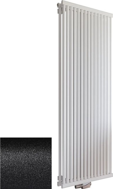 Schulte Design-Heizkörper Kiel PowerPack mit Mittenanschluss 2.026 W in Pearl-Schwarz - Bild 1