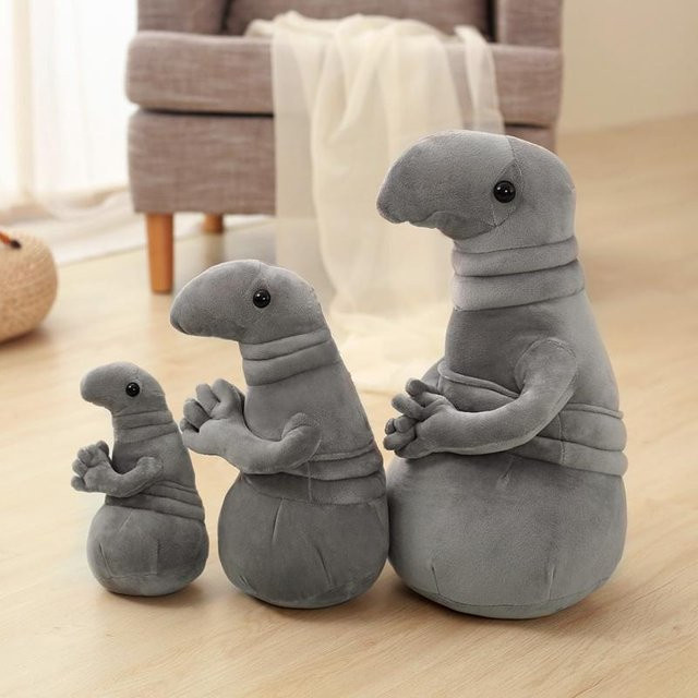 Kidsly Alien-Plüschtier, graues Plüschkissen, Puppe, ab 1 Jahr - Bild 1