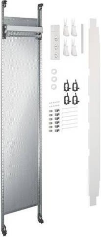 Hager UF511NW Multimedia Komplettfeld Universal in Silber mit 6x Patchmodul RJ45, Breite: 135 cm - Bild 1