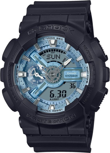 Casio G-Shock Classic Armbanduhr, Analog-Digital, Quarz, Kunststoff, Blau, 51 mm, Herren - Bild 1