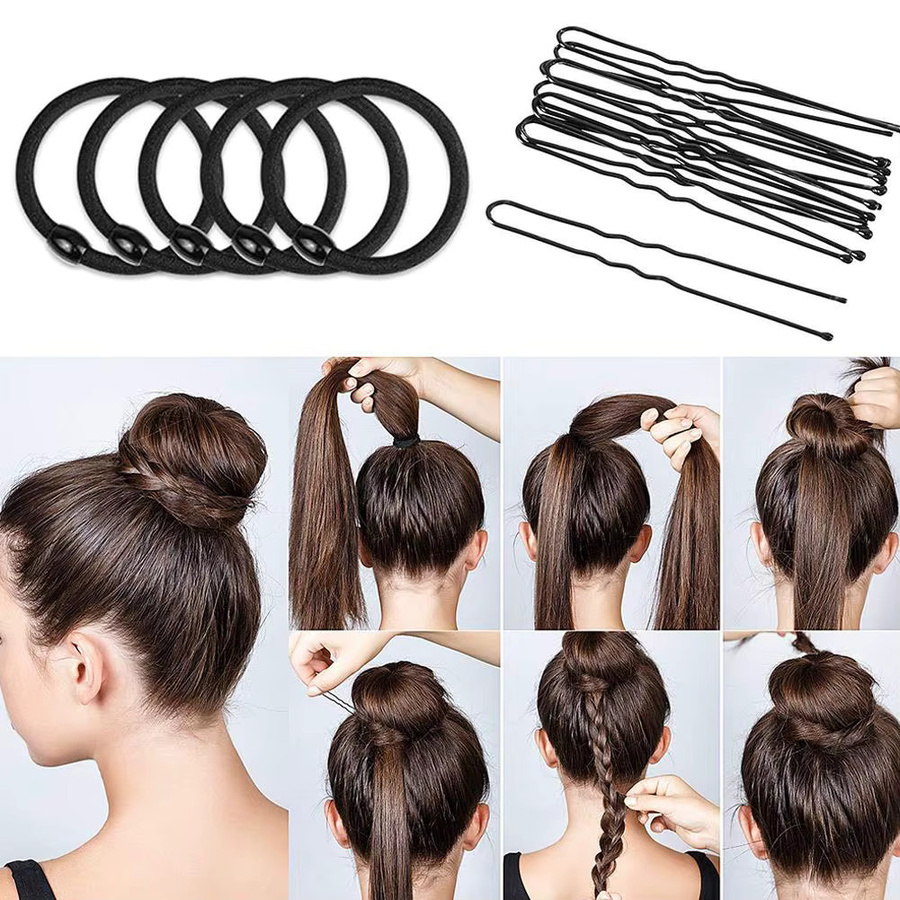 jaysuing Donut-Haarknoten-Maker-Set, 2 Farben, Damen und Mädchen - Bild 4