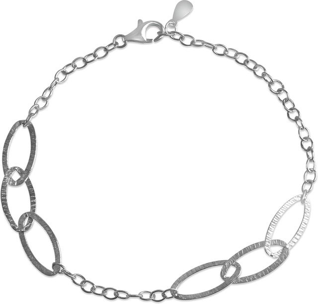Celesta Armband, 925 Silber, rhodiniert, strukturiert, Damen - Bild 1