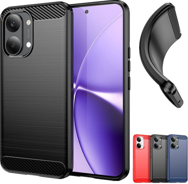 Flexible TPU-Schutzhülle für Xiaomi Poco X8 Pro Max mit stoßfestem Rahmen in Schwarz oder Rot - Bild 1