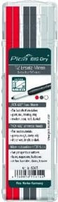 Pica BIG Dry FOR ALL Universal Ersatzminen Set, 12-teilig, farbsortiert in Weiß und Rot, 5 mm, wasserlöslich, mit Etui - Bild 1