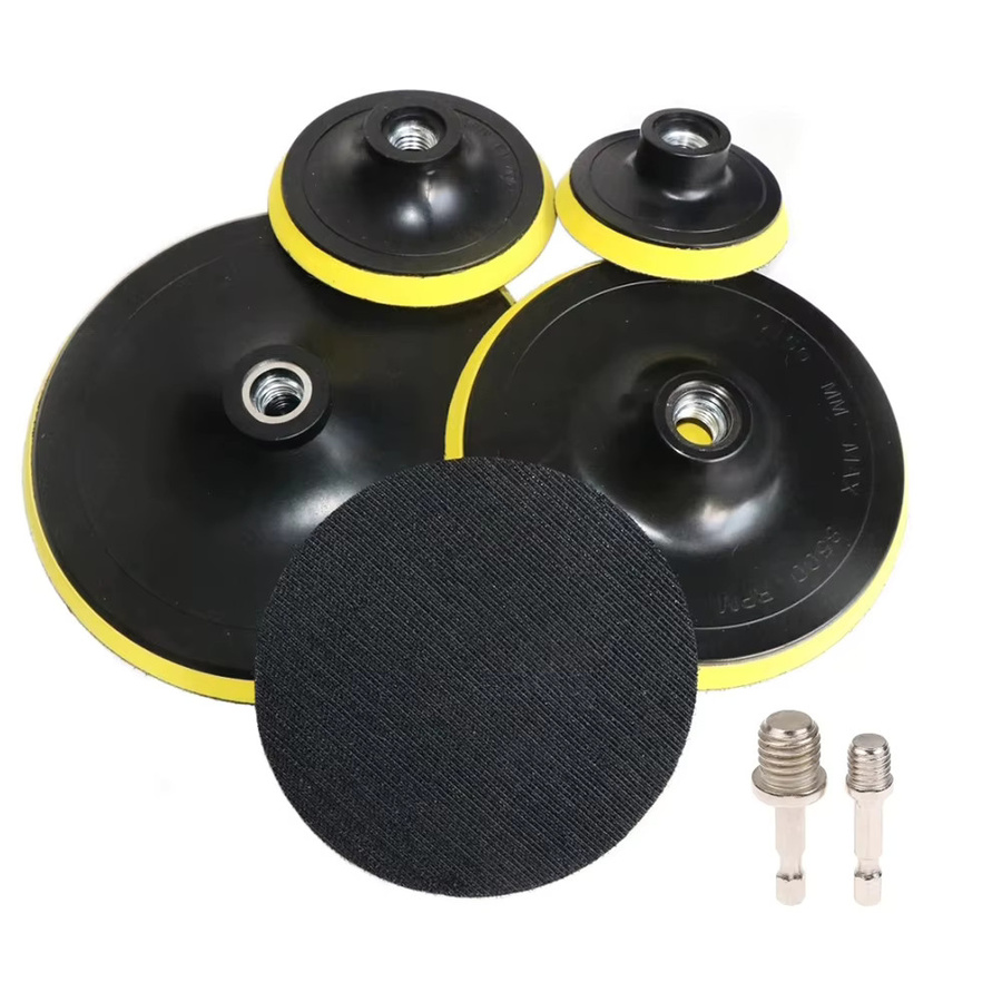 Vibratite Polier-Set mit Polierpad für 3-7 Zoll, Gewindeadapter 10/14mm, Polier-Trägerplatte und Bohrstange für Poliermaschinen und Schleifwerkzeuge - Bild 4