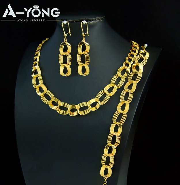 A-YONG AYONG JEWELRY Schmuckset, Gold, Damen, Punk - Bild 1
