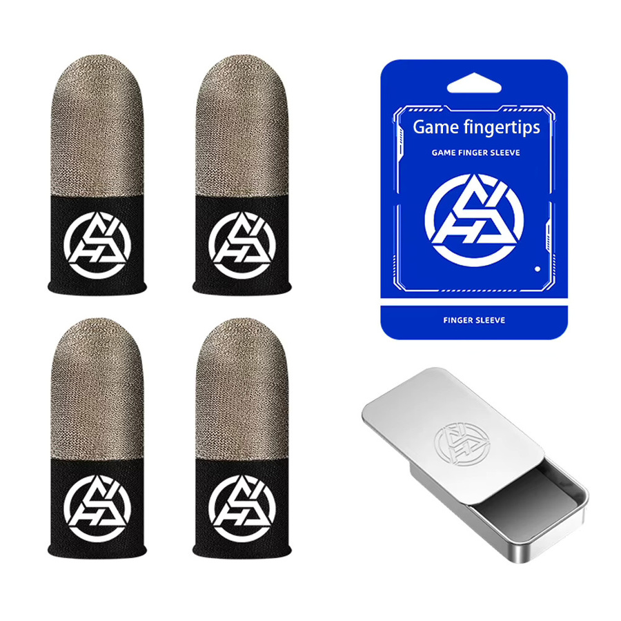 APWIKOGER Leuchtende Fingerlinge für Mobile Gaming, atmungsaktive Touchscreen-Fingerhülse für PUBG und Action-Spiele, 1/2 Paar - Bild 4