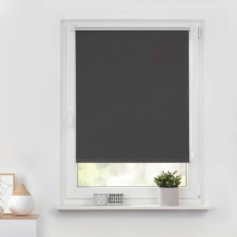 LICHTBLICK Thermo-Klemmrollo Verdunkelnd in Anthrazit, B: 70 cm, H: 150 cm - Bild 4