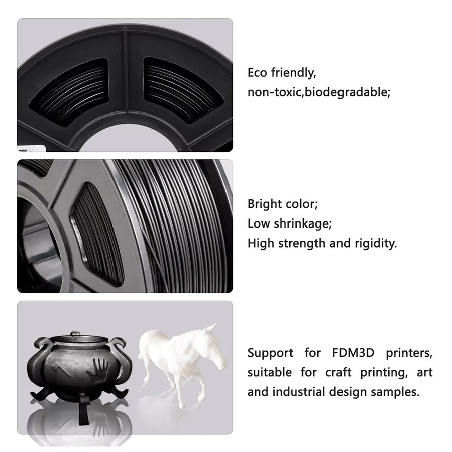 SUNLU PLA Plus Filament Set 1,75 mm transparent und purple, 10 Rollen à 1 kg, knotenfrei für FDM-Drucker - Bild 3