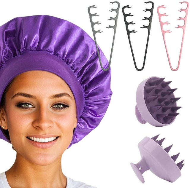 Silikon-Shampoo-Bürsten-Set, Kopfhautpflege, Unisex - Bild 1