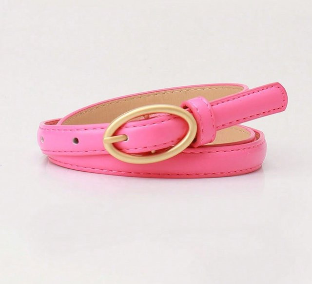 Gürtel Damen, rosa, ovaler Dornverschluss, 103 cm - Bild 1
