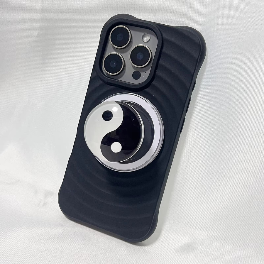 Magnetische Handyhülle mit 3D-Kristallkugel Tai-Chi Griptok Ständer für iPhone 17 Pro Max und iPhone 16 Pro Max - Bild 3