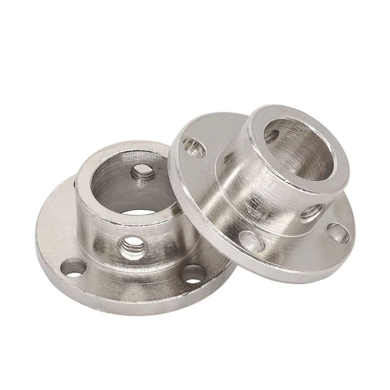 Starre Flanschkupplung Motor Guide Welle Koppler Stecker in Silber mit Schraubenschlüssel und Schrauben für verschiedene Durchmesser von 2 mm bis 14 mm - Bild 2