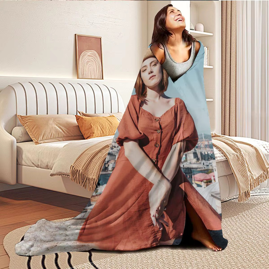 Personalisierte Fotodecke aus Flanell von SRH, individuell bedruckte Decke für Sofa, Bett oder unterwegs - Bild 5