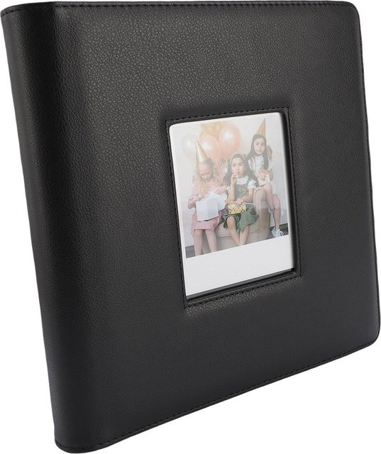 ZuiyouPet1 Fotoalbum aus schwarzem PU-Leder mit Frontfenster für 288 Bilder, 36 Seiten, geeignet für Fotos im Format 90 x 110 mm - Bild 1