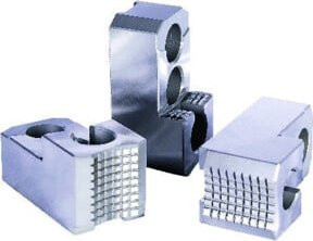 Kitagawa Aufsatzbacke hart mit 1,5x60 Verzahnung, Farbe Silber, B/T/H: 10,3 x 5,2 x 5,0 cm - Bild 1