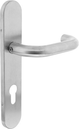Intersteel Türdrücker in Edelstahloptik Silber, B/H: 219 x 40,5 mm, Tiefe: 9 mm, PZ 72 mm - Bild 1