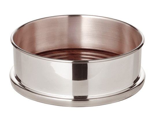 Flaschenuntersetzer Derby von Edzard in Silber, Durchmesser: 13 cm - Bild 1