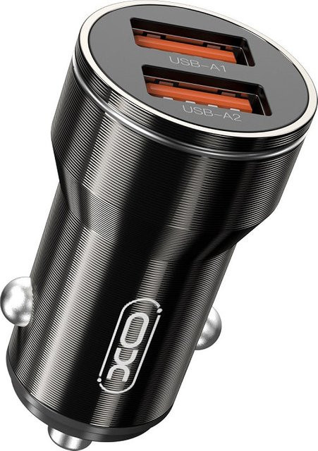 Auto-Ladegerät XO Design CC48 mit 12W und 2.4A, USB-A, Schwarz - Bild 1
