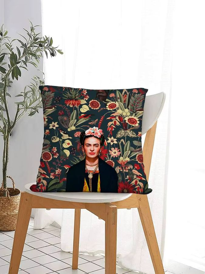 FridaS Art Kissenbezug mit Plüschdruck im ästhetischen Design für dein Sofa und deine Heimdekoration - Bild 5