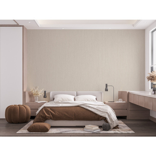 Marburg Vliestapete Modernista Uni Dunkelbeige FSC mit Streifenmuster B/L: 0,53 x 10,05 m - Bild 4