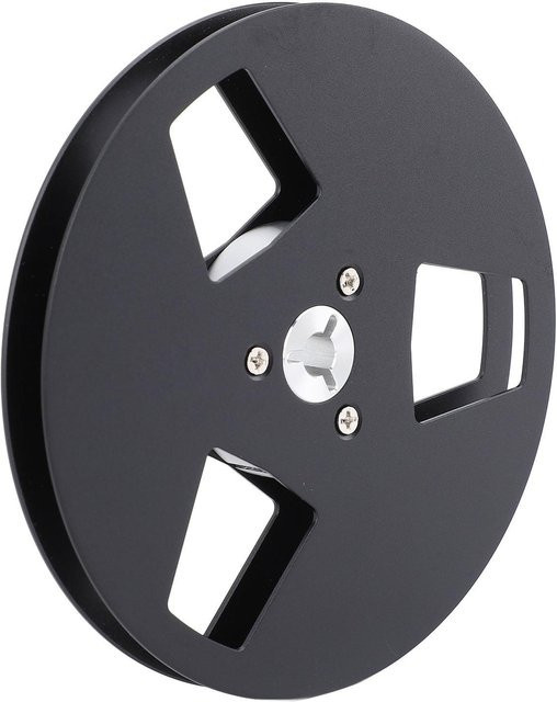 DIYelecs Leere Tonbandspule aus Aluminiumlegierung mit 3 Löchern, 5 Zoll, Schwarz - Bild 1