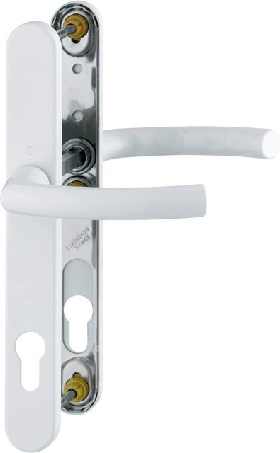 Hoppe Schmalschild-Türgriff-Garnitur Lima aus Aluminium in Weiß - Bild 1