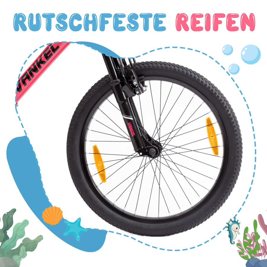 Sinaopus Kinderfahrrad, 20-Zoll, 6-Gang-Mountainbike mit Schaltwerk und V-Bremsen - Bild 4
