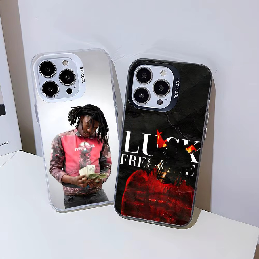 L-Lucki Handyhülle Irisierend Silber Holografischer Glitzer für iPhone 17 16 15 14 13 Pro Max - Bild 1