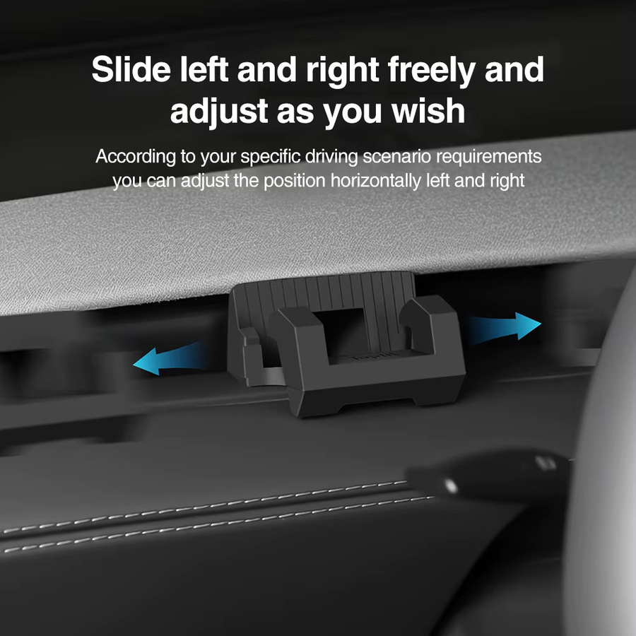 Haloperformance Silikon-Telefonhalterung und Sonnenbrillen-Halterung für Tesla Model Y und Model 3 Highland in Schwarz - Bild 3