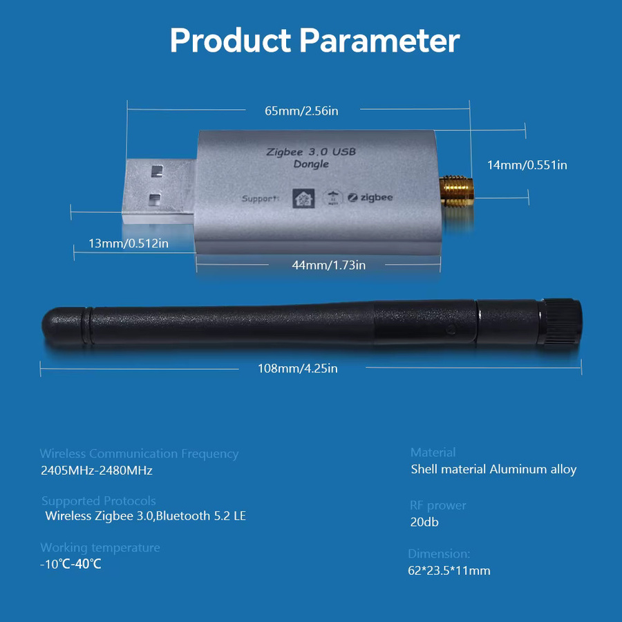 Timethinker Dongle-E USB Zigbee 3.0 Gateway Universal Hub für Home Assistant und Zigbee2MQTT - Bild 5