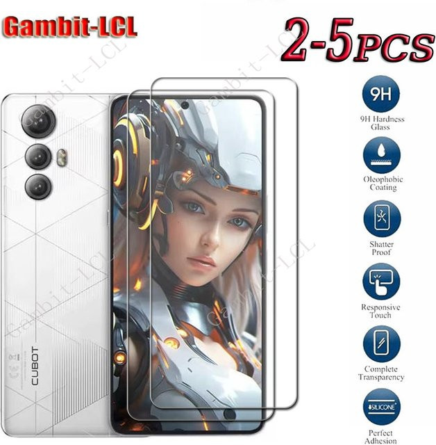 Cubot Max 5 Displayschutzfolie aus gehärtetem 9H HD Glas, transparent, 6,95 Zoll - Bild 1