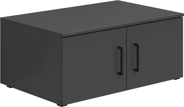 Mömax Aufsatzschrank Multistauraum in Graphitgrau mit mattem Finish, B/T/H: 80,0 x 35,0 x 52,0 cm - Bild 1