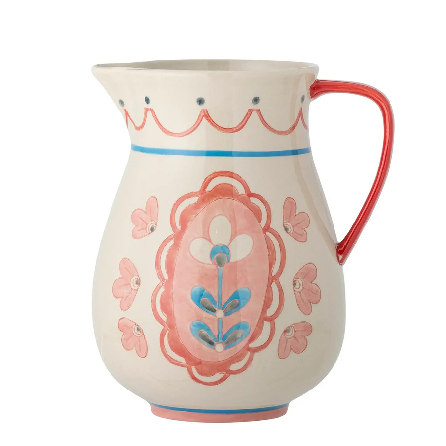 Bloomingville Karaffe Odina aus Keramik in Rosa, Volumen: 3,3 Liter - Bild 1