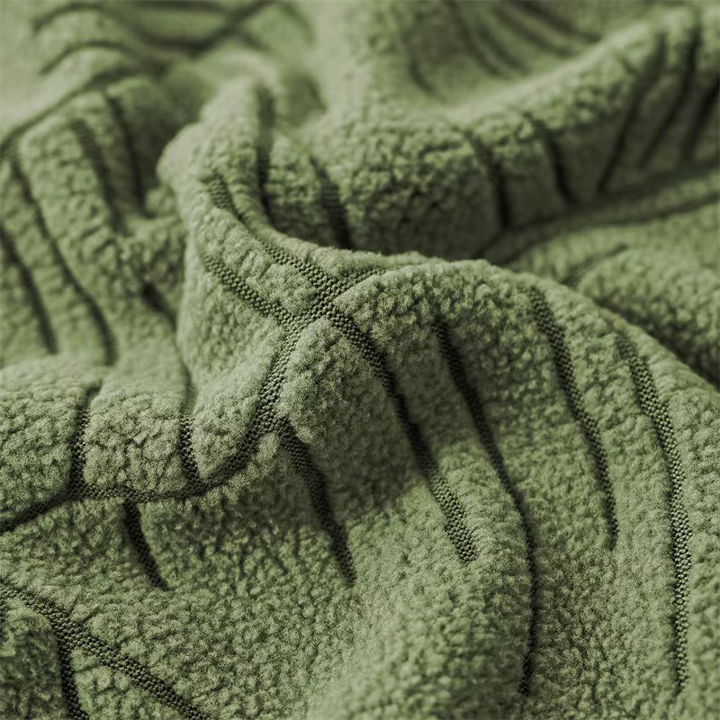 Yupartex 2er-Set Sesselbezüge aus Jacquard mit Kissenbezug, florales Design, grün, rutschfest und elastisch - Bild 3