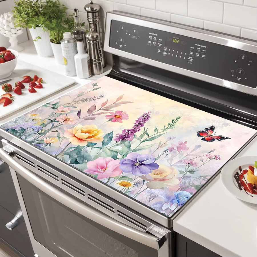 VIKAMA Vintage Staubschutzmatte für Waschmaschine und Mikrowelle, rutschfest und schmutzabweisend, Multicolour - Bild 1