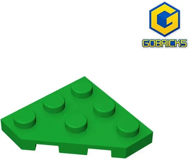 Gobricks GDS-556 Keil, Platte 3 x 3 geschnittene Ecke, Zubehör - Bild 1
