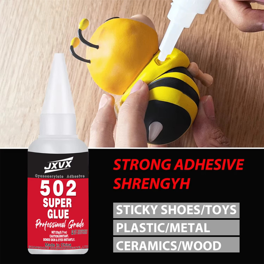 YZAN 502 Superkleber Set, 15 Stück professioneller Cyanacrylat Schnellkleber, transparent, für Metall, Holz, Kunststoff und Handwerk - Bild 2