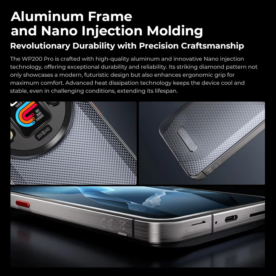 Oukitel WP200 Pro 5G Robustes Smartphone in Grün mit 6,7 Zoll Display, 72GB Speicher, 1TB Kapazität, Android 15, 108MP Kamera und 8800mAh Akku - Bild 3