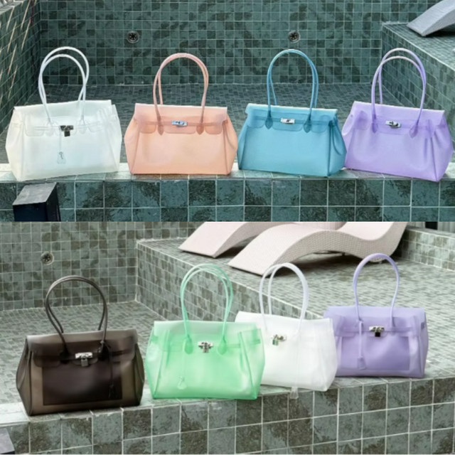 Bandai Sommer-Jelly-Taschen, transparente Tragetasche, Candy-Farben, PVC, wasserdicht - Bild 1