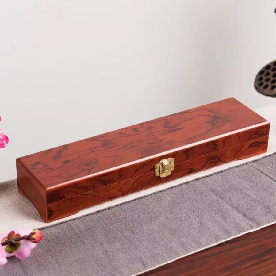 Shenhu Win Schmuckschatulle aus Holz in Braun im Retro Vintage Design, Breite: 35 cm - Bild 4