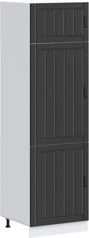 Küchen-Hängeschrank Lucca von vidaxl in Schwarz aus Holzwerkstoff mit Drehtüren - Bild 1
