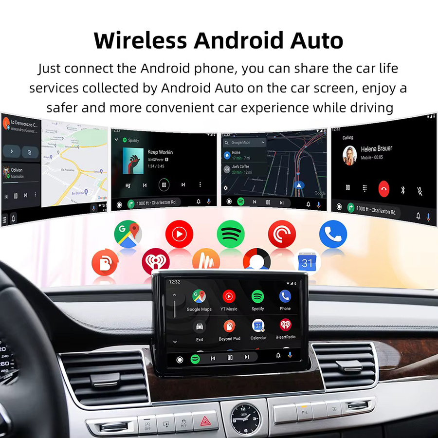 ANYFAR Drahtlose CarPlay und Android Auto Schnittstelle für Audi A8 2010–2017 mit Mirror Link, AirPlay, Bluetooth und Rückfahrkamera, Schwarz - Bild 4