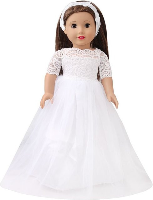 Barnewa Prinzessin Modisches Hochzeitskleid, Puppenzubehör, Weiß - Bild 1