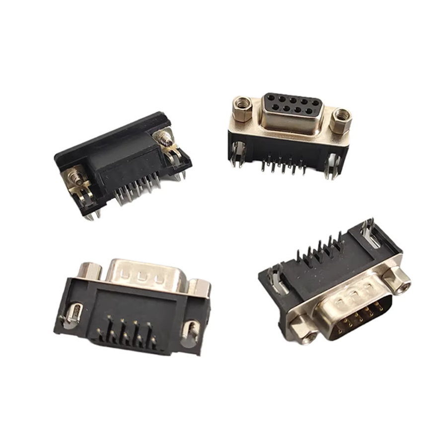 ZSDZFYLLK DB9 D-Sub 9Pin PCB Stecker RS232 Adapter Set mit 90-Grad-Biegung für Nadel und Buchse - Bild 2