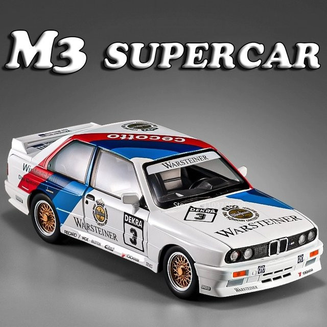 RMZ city M3 Miniaturmodell Supercar, Spielzeug Sportwagen, 1:24, Metall, mit Licht und Sound - Bild 1