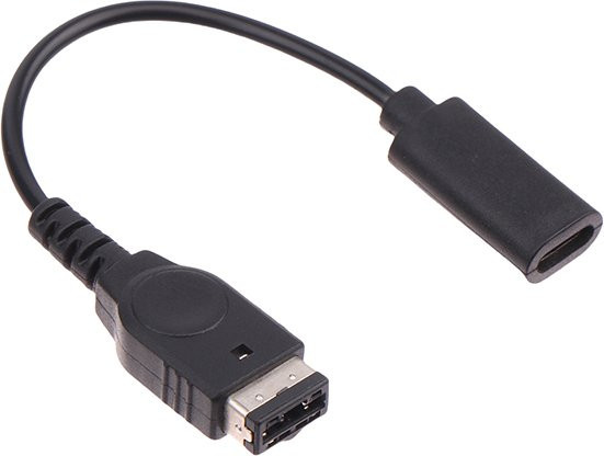 USB Ladekabel in Schwarz für Retro-Spielkonsolen wie GameBoy, GBA, SP und DS - Bild 1