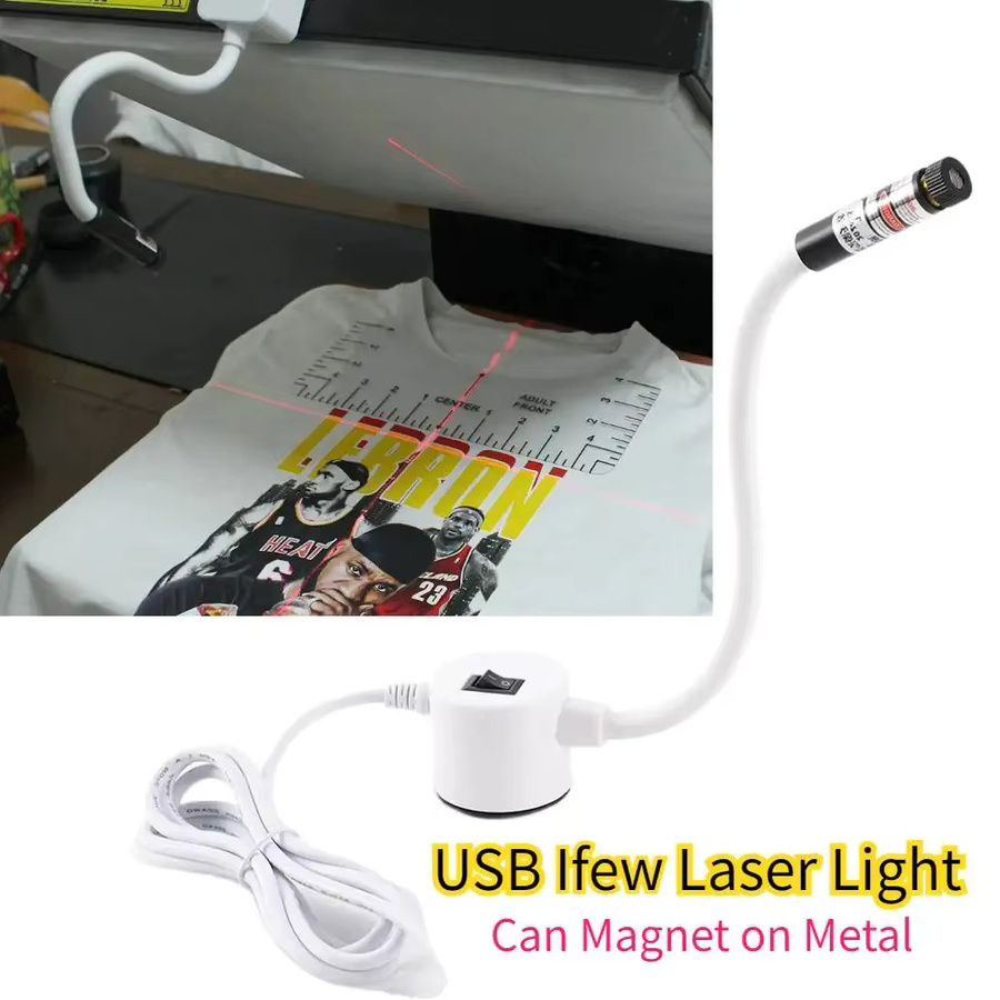 NexaJet DTF-Laserpointer-Sublimations-Werkzeugset in Weiß für Drucker und Heißpressmaschinen mit T-Shirt-Schneidebett und Nähpositionierungs-Kreuzlicht-Lokalisierungsset - Bild 2