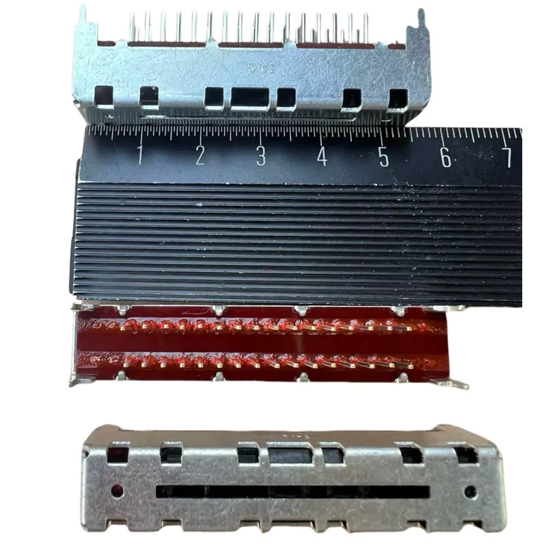 ALPS Japanischer Drehschalter mit Pull-Tab Band, 6-Positionen Dual-Row, 32-Pin, Griff Länge: 25 mm - Bild 2