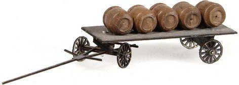 MBZ H0 Bierwagen mit Fässern Lasercutbausatz aus Holz unbemalt - Bild 1